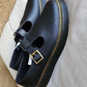 Dr Martens Mary Jane Zavala Shoes, Black Leather, Size: 11, EU 43